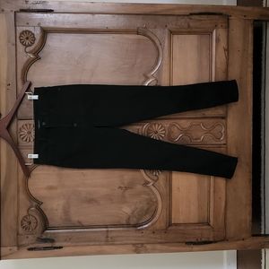 Express high rise button fly skinny jeans, black size 6